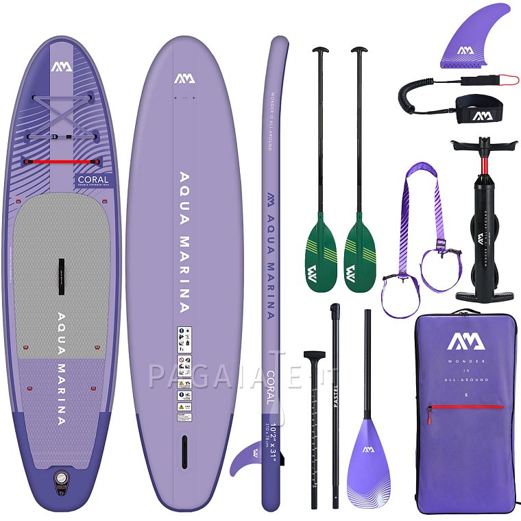 Paddleboard AQUA MARINA CORAL 10'2 fialová model 2023