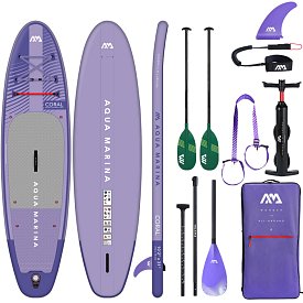 SUP AQUA MARINA CORAL 10'2 PURPLE - SUP gonfiabile