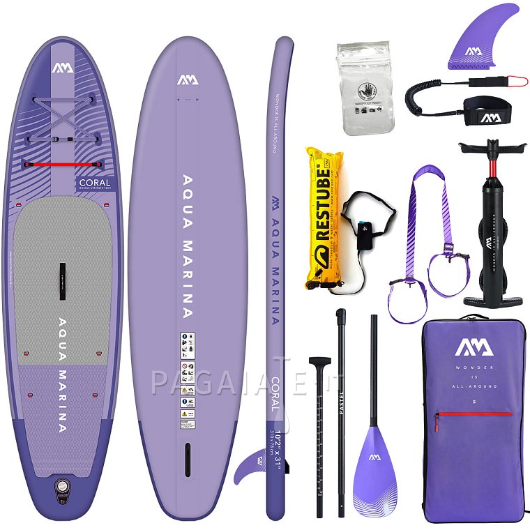 Paddleboard AQUA MARINA CORAL 10'2 fialová model 2023