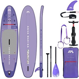 SUP AQUA MARINA CORAL 10'2 PURPLE - SUP gonfiabile