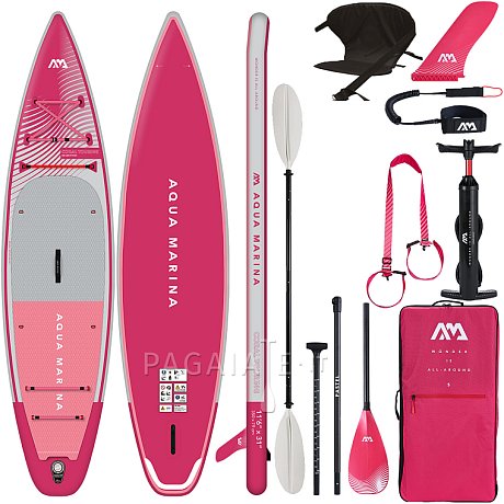 SUP AQUA MARINA CORAL TOURING 11'6" PINK modello 2023 - SUP gonfiabile