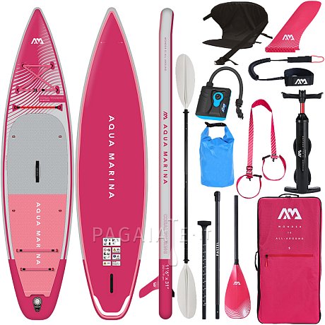 SUP AQUA MARINA CORAL TOURING 11'6" PINK modello 2023 - SUP gonfiabile