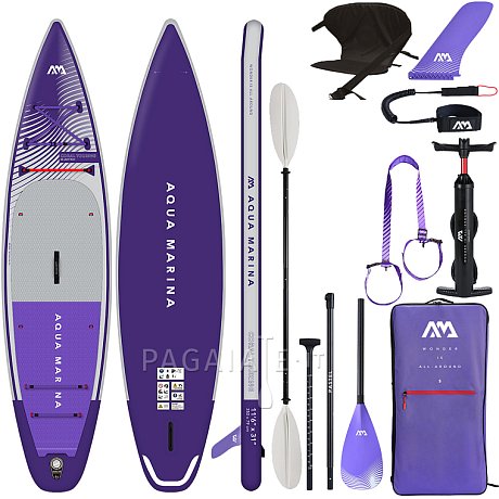 SUP AQUA MARINA CORAL TOURING 11'6" PURPLE - SUP gonfiabile