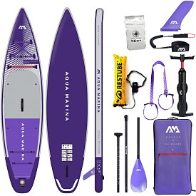 SUP AQUA MARINA CORAL TOURING 11'6" PURPLE - SUP gonfiabile