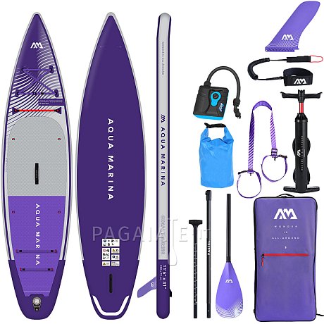 SUP AQUA MARINA CORAL TOURING 11'6" PURPLE - SUP gonfiabile