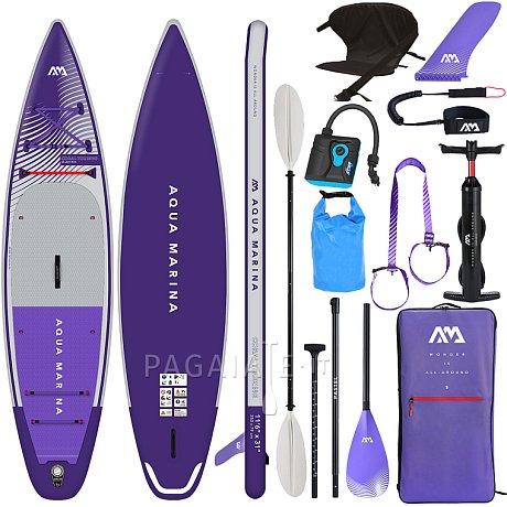 SUP AQUA MARINA CORAL TOURING 11'6" PURPLE - SUP gonfiabile