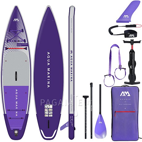 SUP AQUA MARINA CORAL TOURING 11'6" PURPLE modello 2023 - SUP gonfiabile