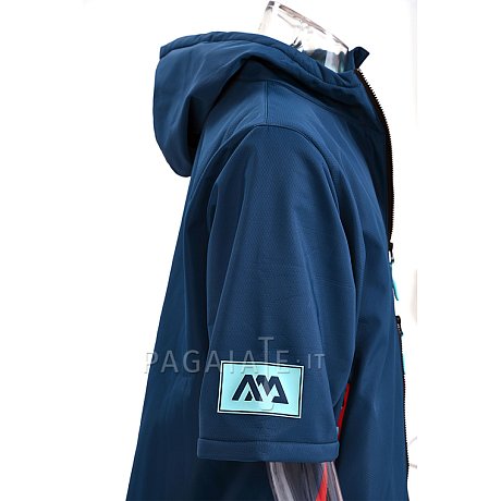 Poncho Aqua Marina Water-repellent Thermal (Navy) per un facile cambio quando fa freddo