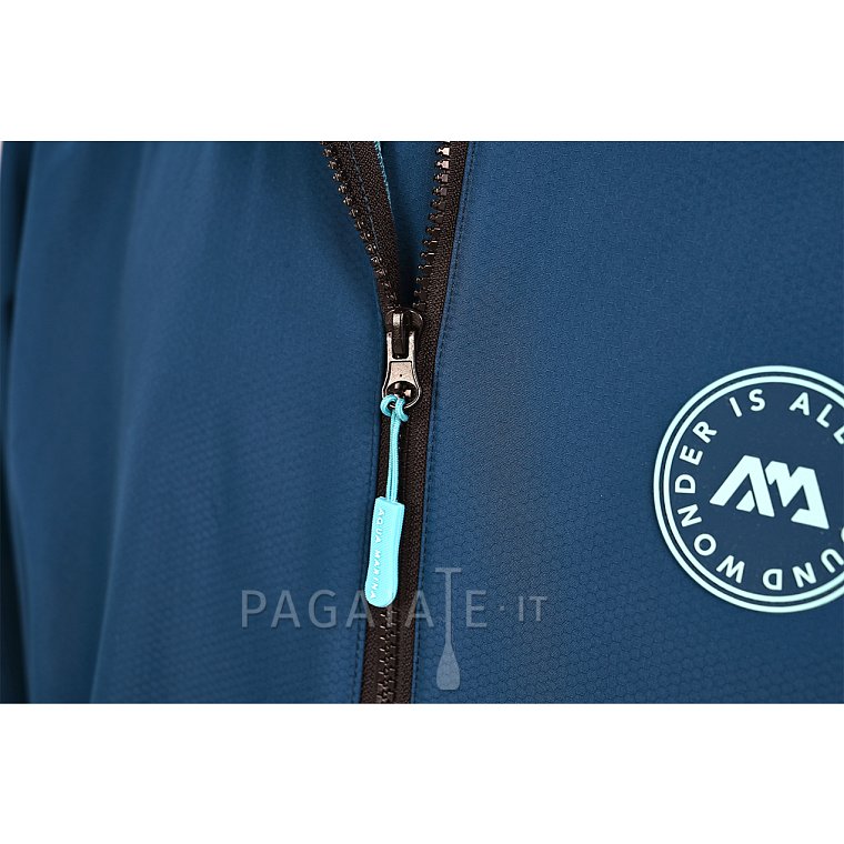 Pončo Aqua Marina Water-repellent Thermal (Navy) pro snadné převlékání v chladném počasí
