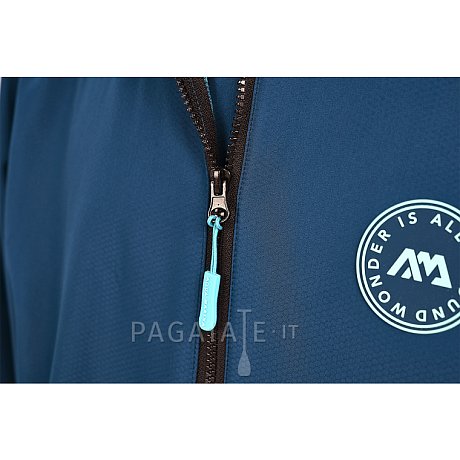 Poncho Aqua Marina Water-repellent Thermal (Navy) per un facile cambio quando fa freddo