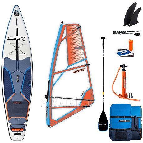 SUP STX WS Tourer 11'6 WindSUP con pagaia e vela STX 2022 - SUP gonfiabile e  windsurf