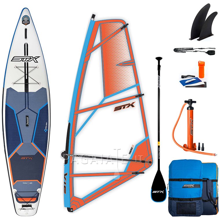 Paddleboard STX WS Tourer 11'6 WindSUP s pádlem komplet s plachtou 2022 - nafukovací paddleboard a windsurfing