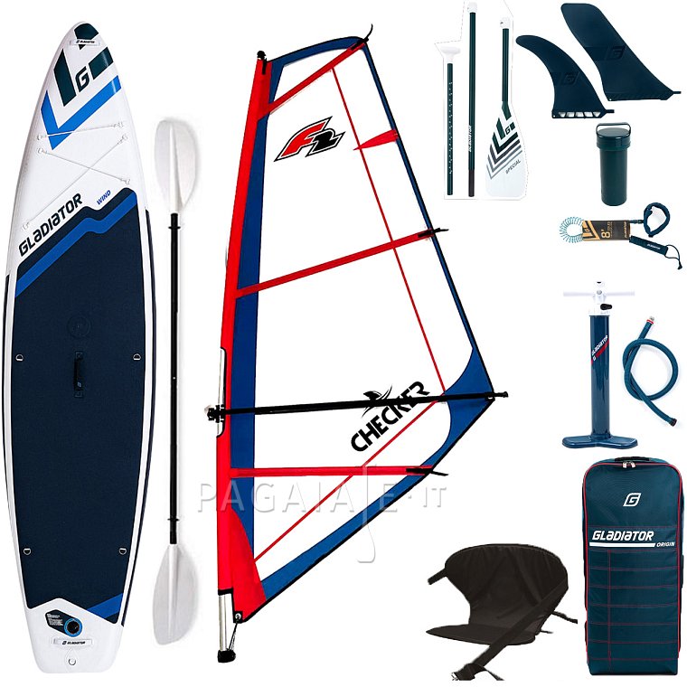 SUP GLADIATOR WindSUP 11'6  completo di vela - SUP gonfiabile, WindSUP e kayak