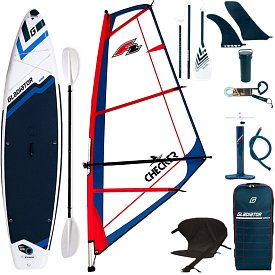 SUP GLADIATOR WindSUP 11'6  completo di vela - SUP gonfiabile, WindSUP e kayak