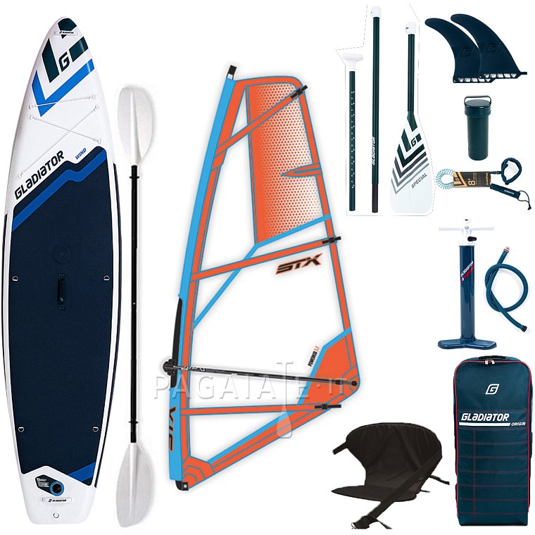 Paddleboard GLADIATOR WindSUP 11'6  komplet s plachtou - nafukovací paddleboard, windsurfing i kajak