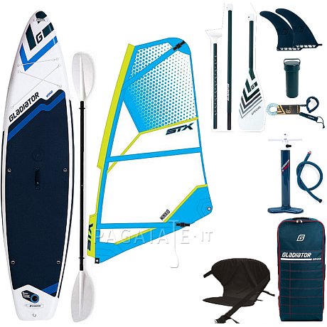 SUP GLADIATOR WindSUP 11'6  completo di vela - SUP gonfiabile, WindSUP e kayak