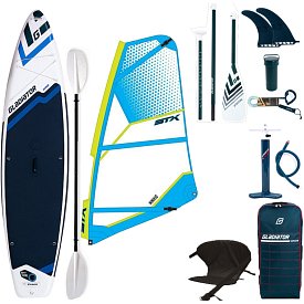 SUP GLADIATOR WindSUP 11'6  completo di vela - SUP gonfiabile, WindSUP e kayak