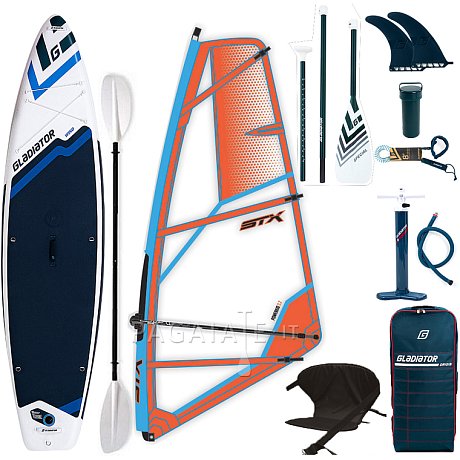 SUP GLADIATOR WindSUP 11'6  completo di vela - SUP gonfiabile, WindSUP e kayak