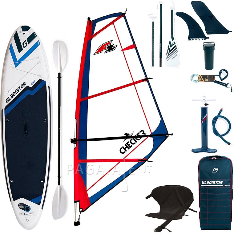 SUP GLADIATOR WindSUP 10'7  completo di vela - SUP gonfiabile, WindSUP e kayak