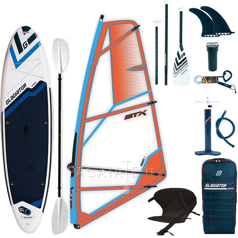 Paddleboard GLADIATOR WindSUP 10'7  komplet s plachtou - nafukovací paddleboard, windsurfing i kajak