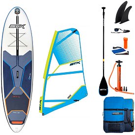 SUP STX WS Hybrid Freeride 11'6-32 Blue Orange completo di vela - SUP gonfiabile e WindSUP