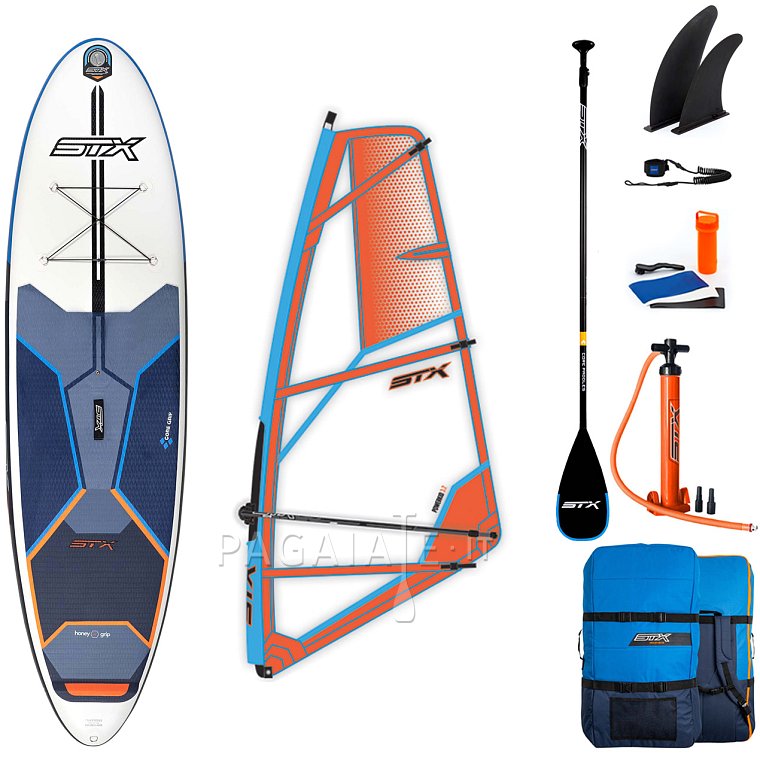 SUP STX WS Hybrid Freeride 11'6-32 Blue Orange completo di vela - SUP gonfiabile e WindSUP