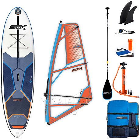 SUP STX WS Hybrid Freeride 11'6-32 Blue Orange completo di vela - SUP gonfiabile e WindSUP