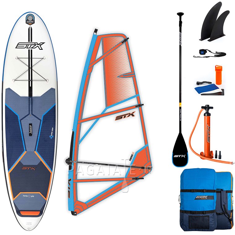 SUP STX WS Hybrid Freeride 11'6-32 Blue Orange completo di vela - SUP gonfiabile e WindSUP