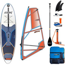 SUP STX WS Hybrid Freeride 11'6-32 Blue Orange completo di vela - SUP gonfiabile e WindSUP