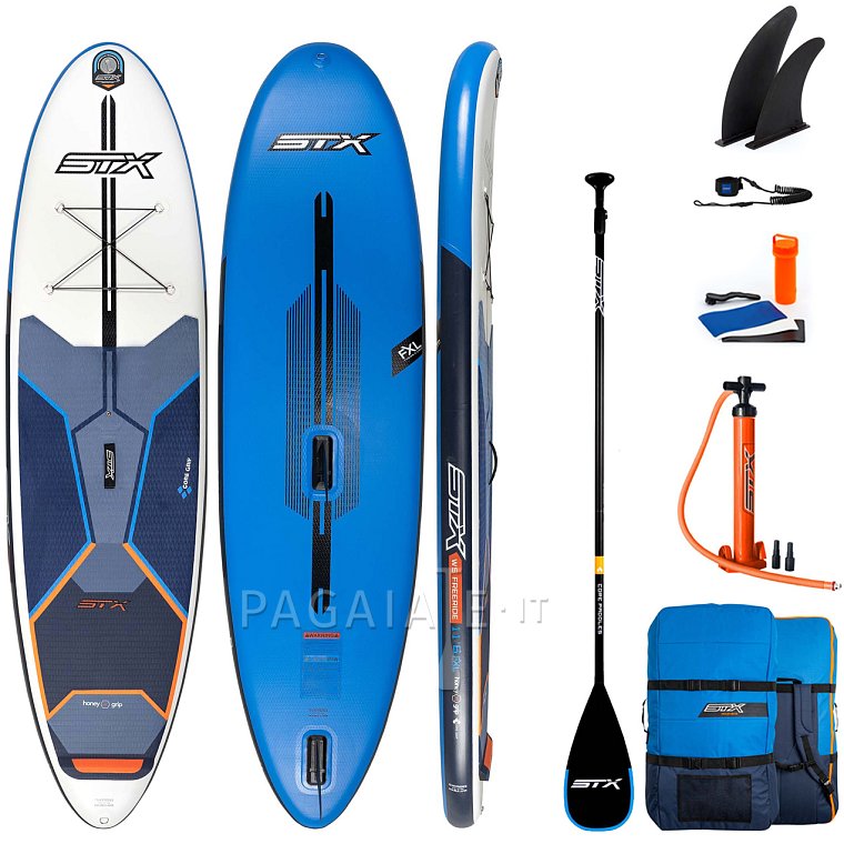 SUP STX WS Hybrid Freeride 11'6-32 Blue Orange completo di vela - SUP gonfiabile e WindSUP