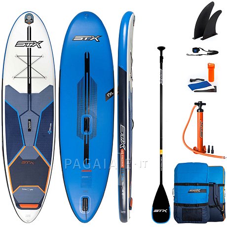 SUP STX WS Hybrid Freeride 11'6-32 Blue Orange completo di vela - SUP gonfiabile e WindSUP