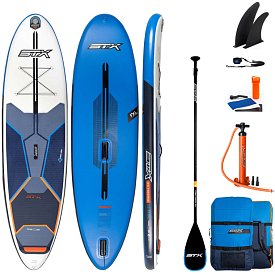 SUP STX WS Hybrid Freeride 11'6-32 Blue Orange completo di vela - SUP gonfiabile e WindSUP