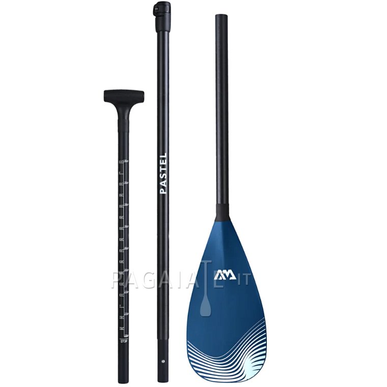 Pagaia AQUA MARINA PASTEL 2023 blu navy in 3 sezioni -  per SUP gonfiabili