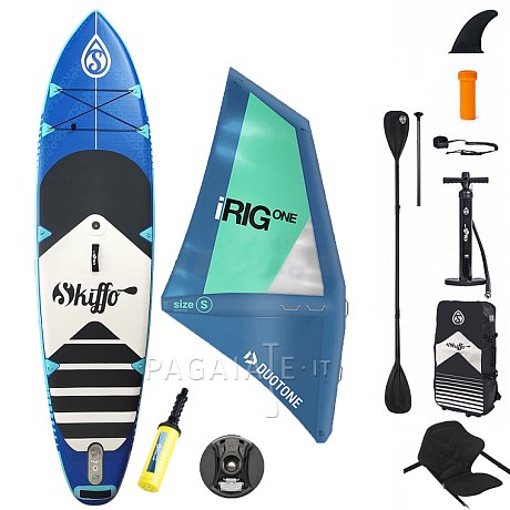 SUP SKIFFO SMU 10'4 COMBO con vela gonfiabile DUOTONE- SUP gonfiabile, WindSUP, kayak