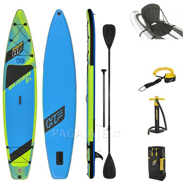 Paddleboard HYDRO FORCE AQUA EXCURSION 12'6'' s pádlem - nafukovací