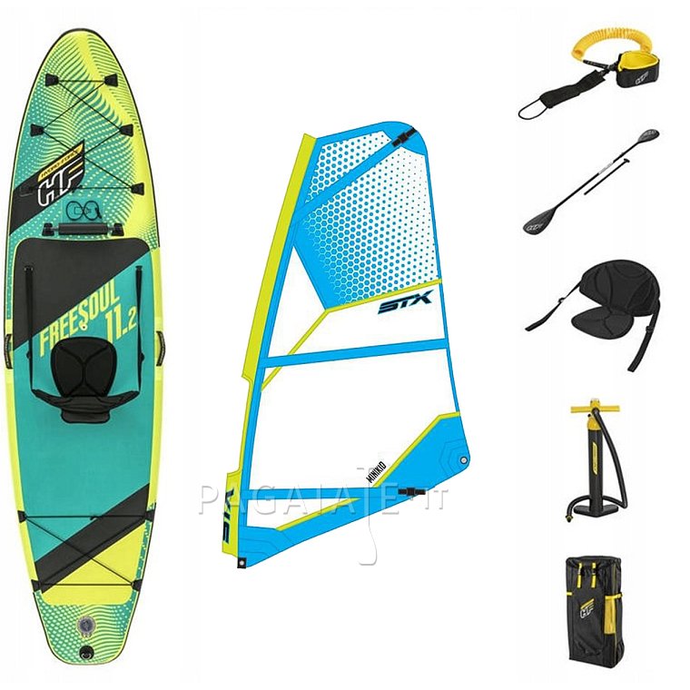 Paddleboard HYDRO FORCE FREESOUL COMBO 11'2 komplet s plachtou 2023 - nafukovací paddleboard, windsurfing, kajak