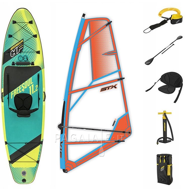 Paddleboard HYDRO FORCE FREESOUL COMBO 11'2 komplet s plachtou 2023 - nafukovací paddleboard, windsurfing, kajak