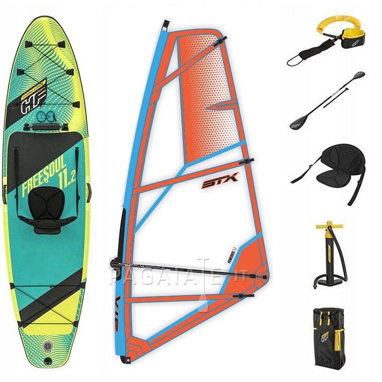 Paddleboard HYDRO FORCE FREESOUL COMBO 11'2 komplet s plachtou 2023 - nafukovací paddleboard, windsurfing, kajak