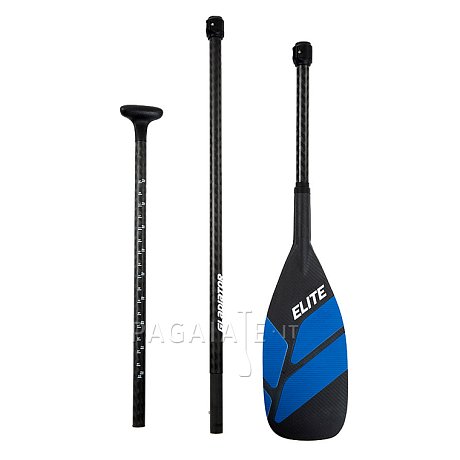 Pagaia GLADIATOR ELITE BLU carbonio telescopica in 3 sezioni per SUP gonfiabili