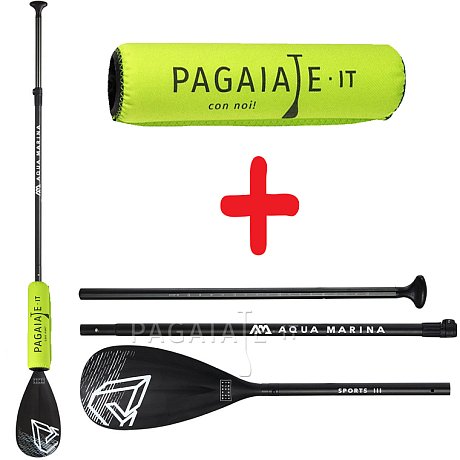 Set - pagaia Aqua Marina Sports III modello 2021 + floater