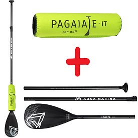 Set - pagaia Aqua Marina Sports III modello 2021 + floater