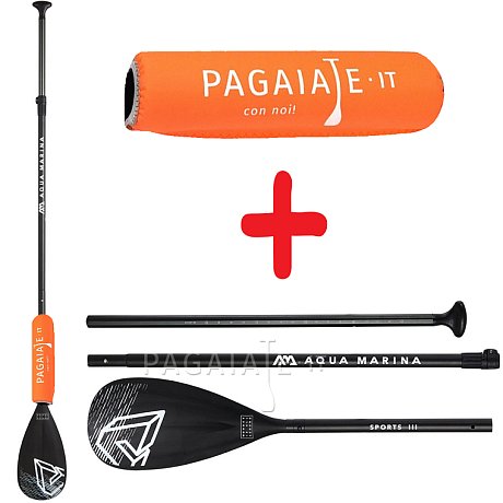 Set - pagaia Aqua Marina Sports III modello 2021 + floater