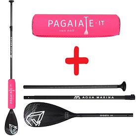 Set - pagaia Aqua Marina Sports III modello 2021 + floater