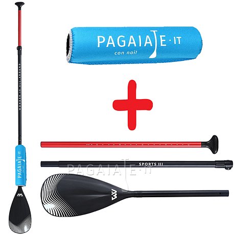 Set - pagaia Aqua Marina Sports III + floater