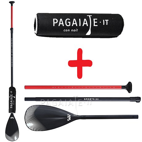 Set - pagaia Aqua Marina Sports III + floater