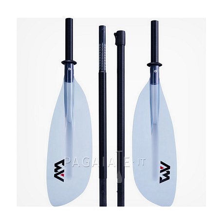 Pagaia AQUA MARINA KP-2 TRANSPARENT modello 2024 - pagaia per kayak in fibra di vetro