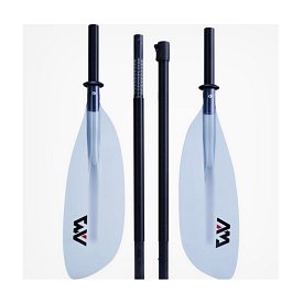 Pagaia AQUA MARINA KP-2 TRANSPARENT modello 2024 - pagaia per kayak in fibra di vetro