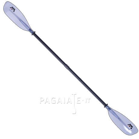 Pagaia AQUA MARINA KP-2 TRANSPARENT modello 2024 - pagaia per kayak in fibra di vetro