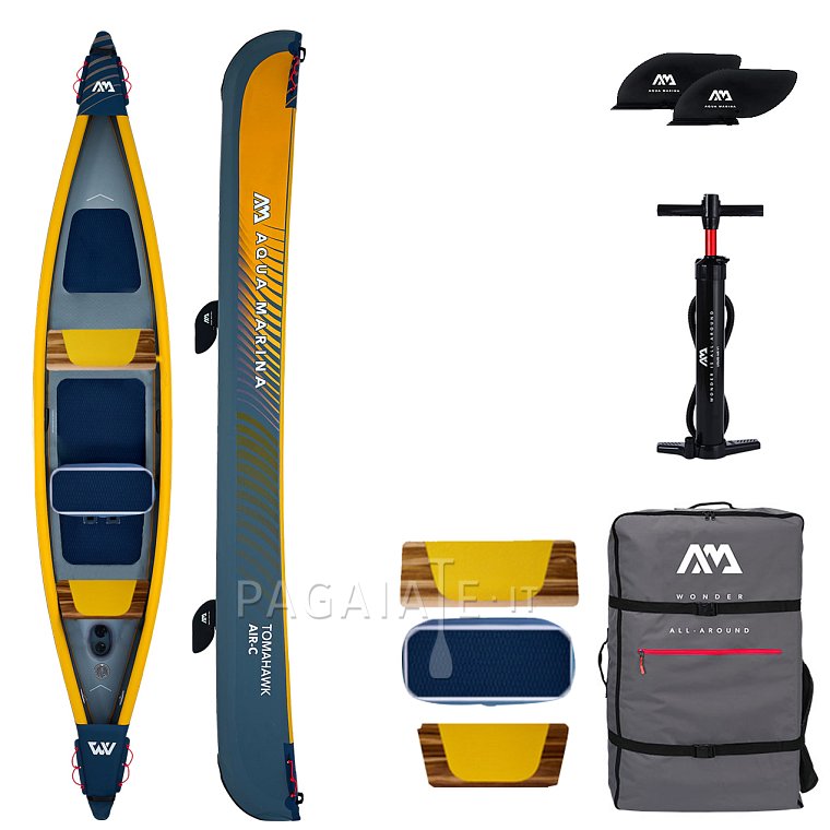 Kanoe AQUA MARINA Tomahawk AIR-C model 2024 - trojmístná nafukovací