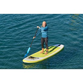 T-shirt donna PADDLEBOARDING PETROL lycra manica lunga